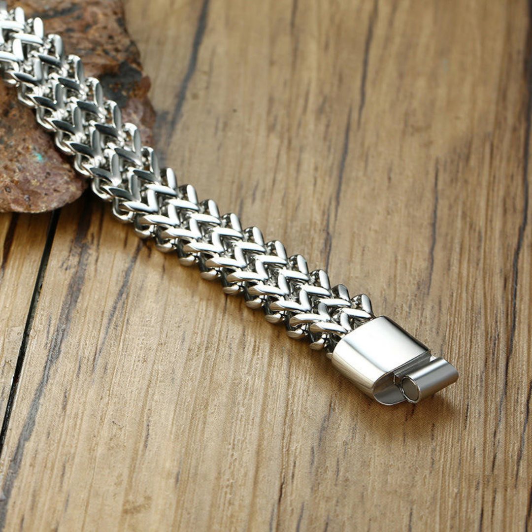 TitanWeave Custom Engraved Chain Bracelet