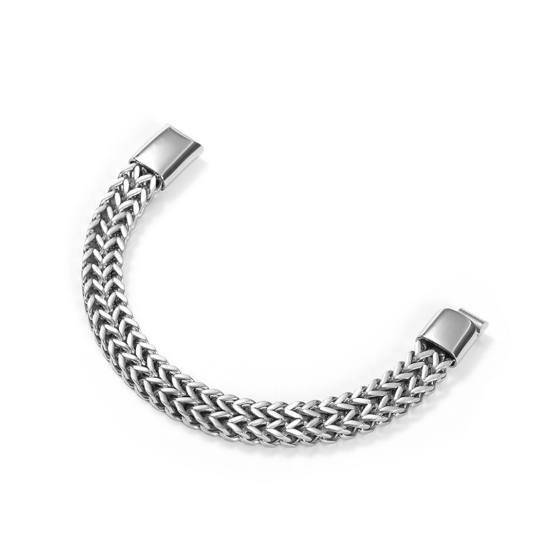 TitanWeave Custom Engraved Chain Bracelet