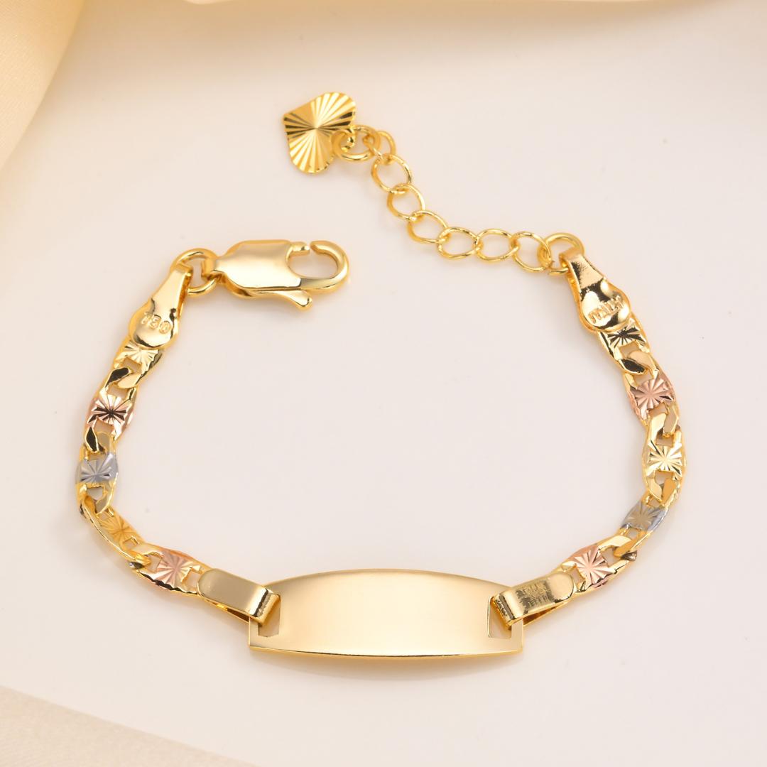 Tricolour Harmony Kids ID Bracelet-Kids Bracelet-Auswara