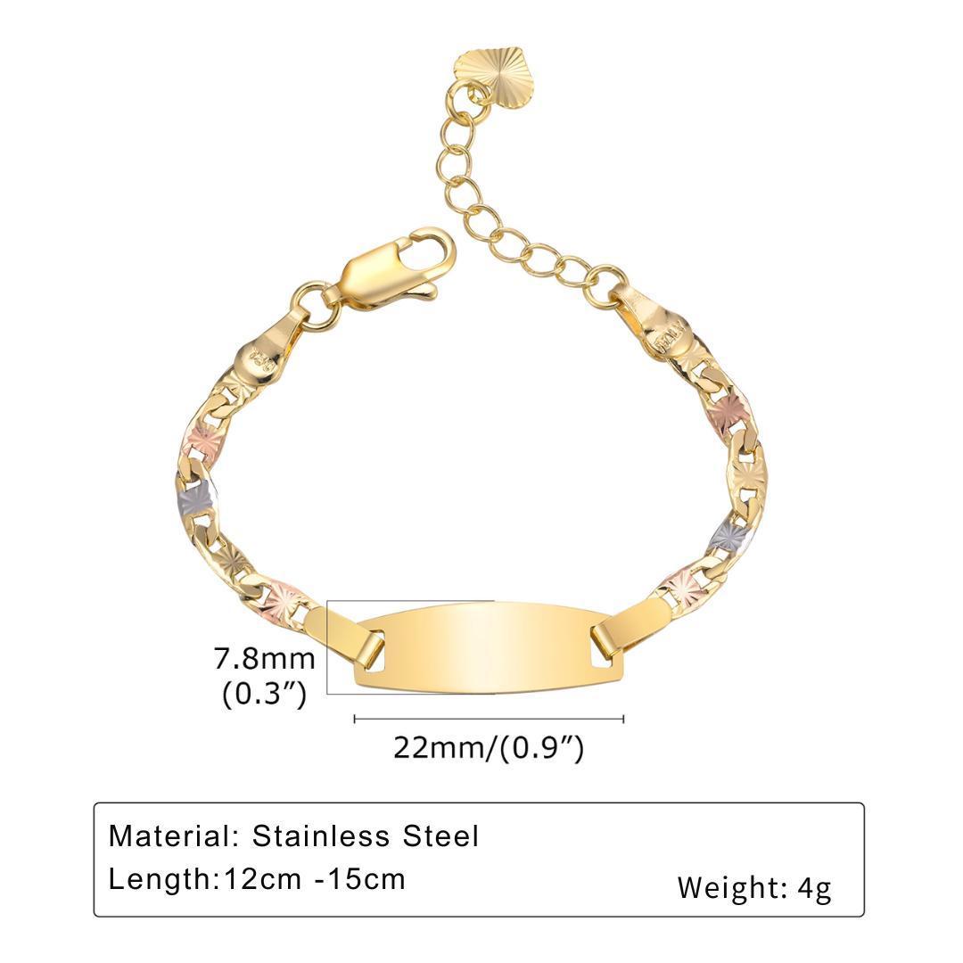 Tricolour Harmony Kids ID Bracelet-Kids Bracelet-Auswara