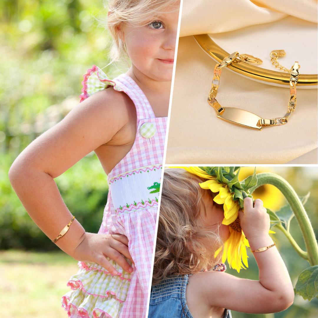 Tricolour Harmony Kids ID Bracelet-Kids Bracelet-Auswara