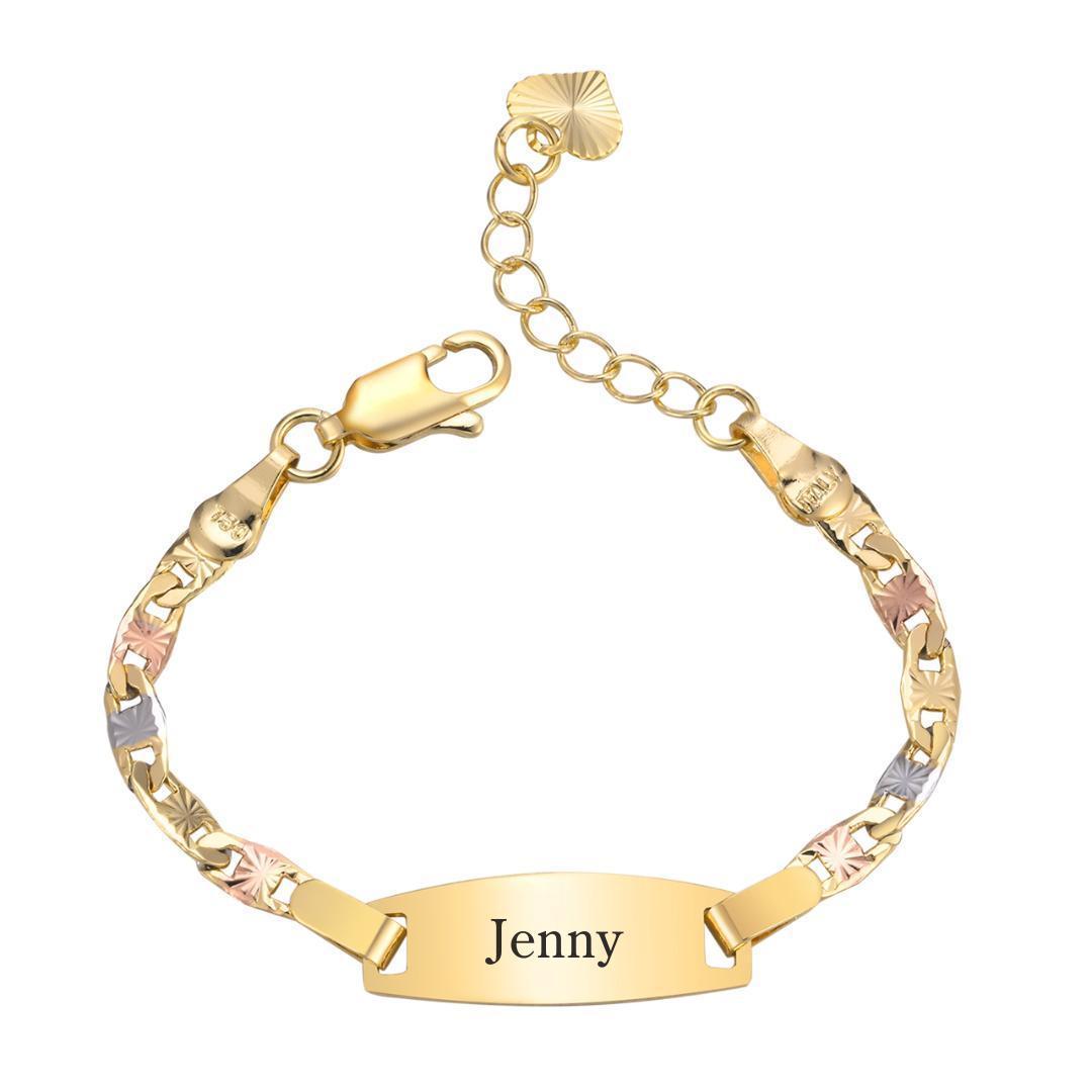 Tricolour Harmony Kids ID Bracelet-Kids Bracelet-Auswara