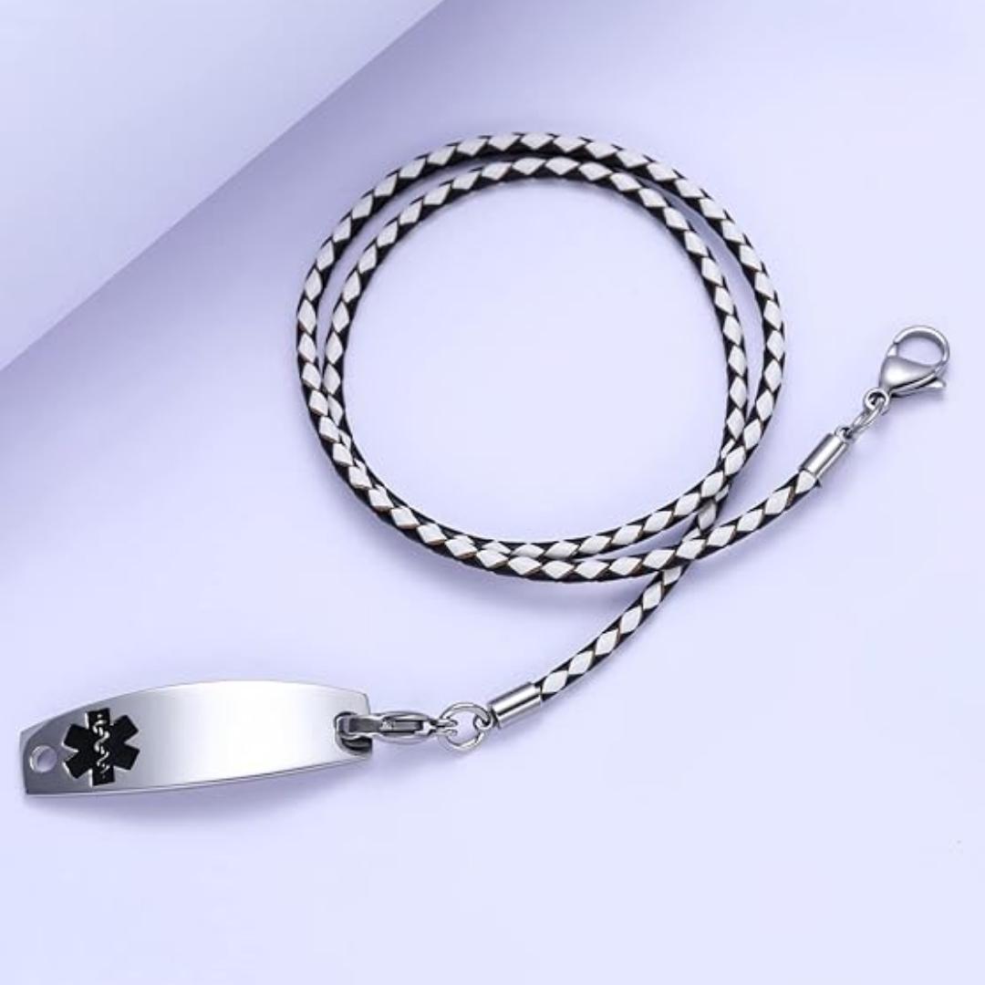 Triple Strand Medical Alert Bracelet-Medical ID Bracelet-Auswara
