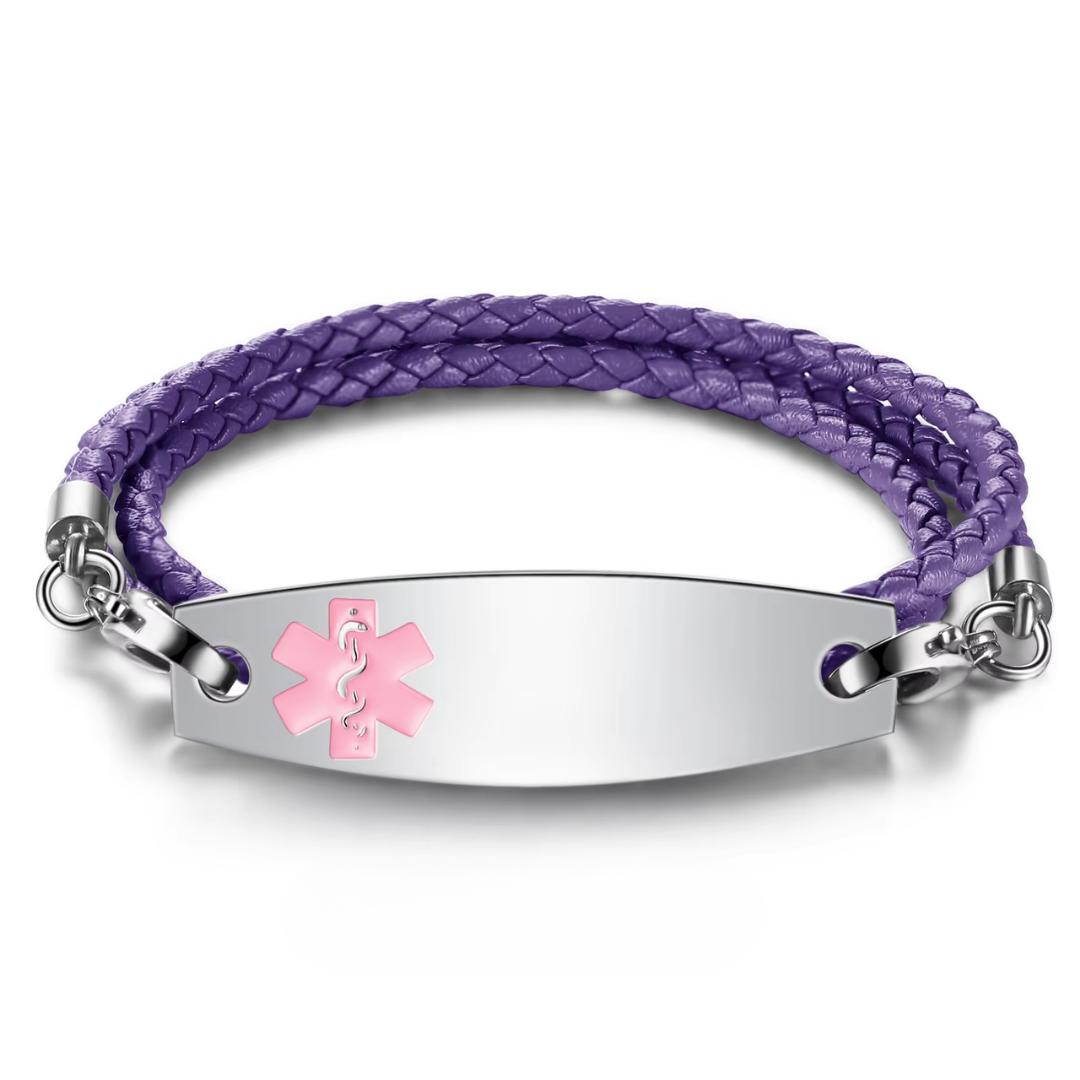 Triple Strand Medical Alert Bracelet-Medical ID Bracelet-Auswara