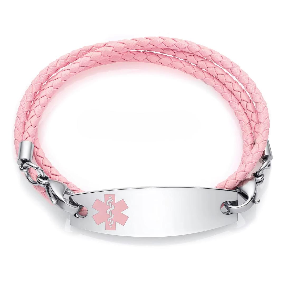 Triple Strand Medical Alert Bracelet-Medical ID Bracelet-Auswara