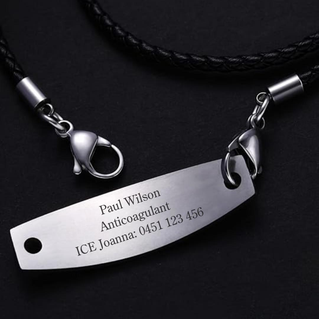 Triple Strand Medical Alert Bracelet-Medical ID Bracelet-Auswara
