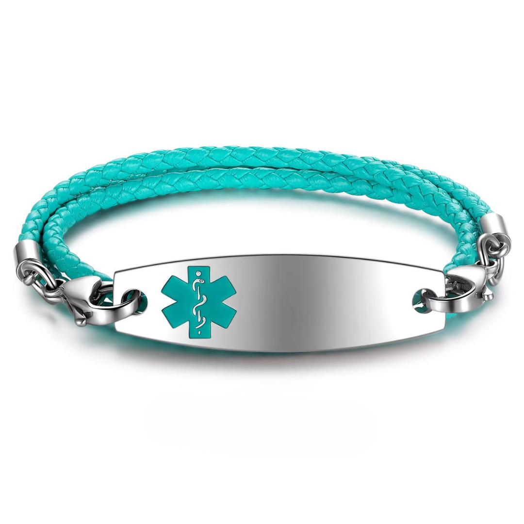 Triple Strand Medical Alert Bracelet-Medical ID Bracelet-Auswara