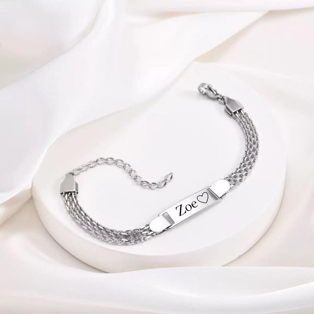 Twinkle Personalised Girls Name Bracelet-Kids Bracelet-Auswara