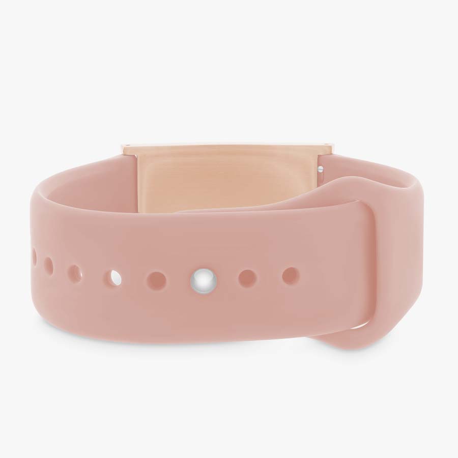 Ultra Silicone Medical ID Bracelet in Light Pink-Medical ID Bracelet-Auswara