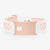 Ultra Silicone Medical ID Bracelet in White & Peach-Medical ID Bracelet-Auswara