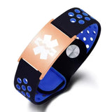 UltraFit Unisex Personalised Silicone Medical Alert Bracelet-Medical ID Bracelet-Auswara