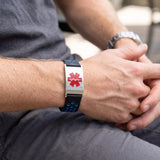 UltraFit Unisex Personalised Silicone Medical Alert Bracelet-Medical ID Bracelet-Auswara