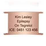 UltraFit Unisex Personalised Silicone Medical Alert Bracelet-Medical ID Bracelet-Auswara