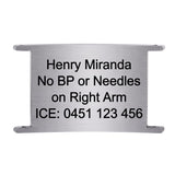 UltraFit Unisex Personalised Silicone Medical Alert Bracelet-Medical ID Bracelet-Auswara