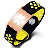 UltraFit Unisex Personalised Silicone Medical Alert Bracelet-Medical ID Bracelet-Auswara