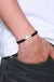 Unisex Cross Rope Christian Bracelet - Black-Cross Bracelet-Auswara