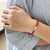 Unisex Cross Rope Christian Bracelet - Red-Cross Bracelet-Auswara