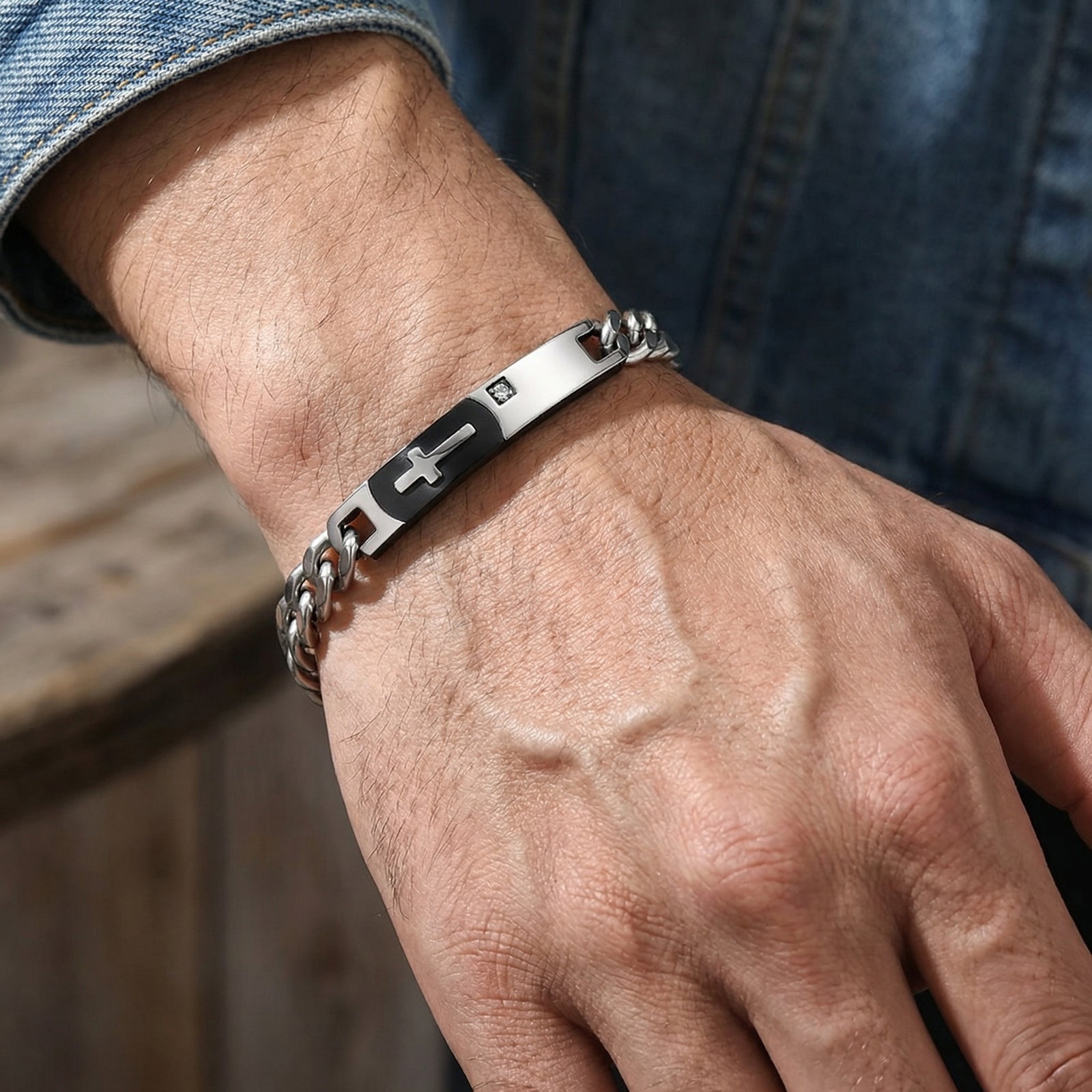 Unity Cross Couple Bracelet Set-Couple Bracelet-Auswara