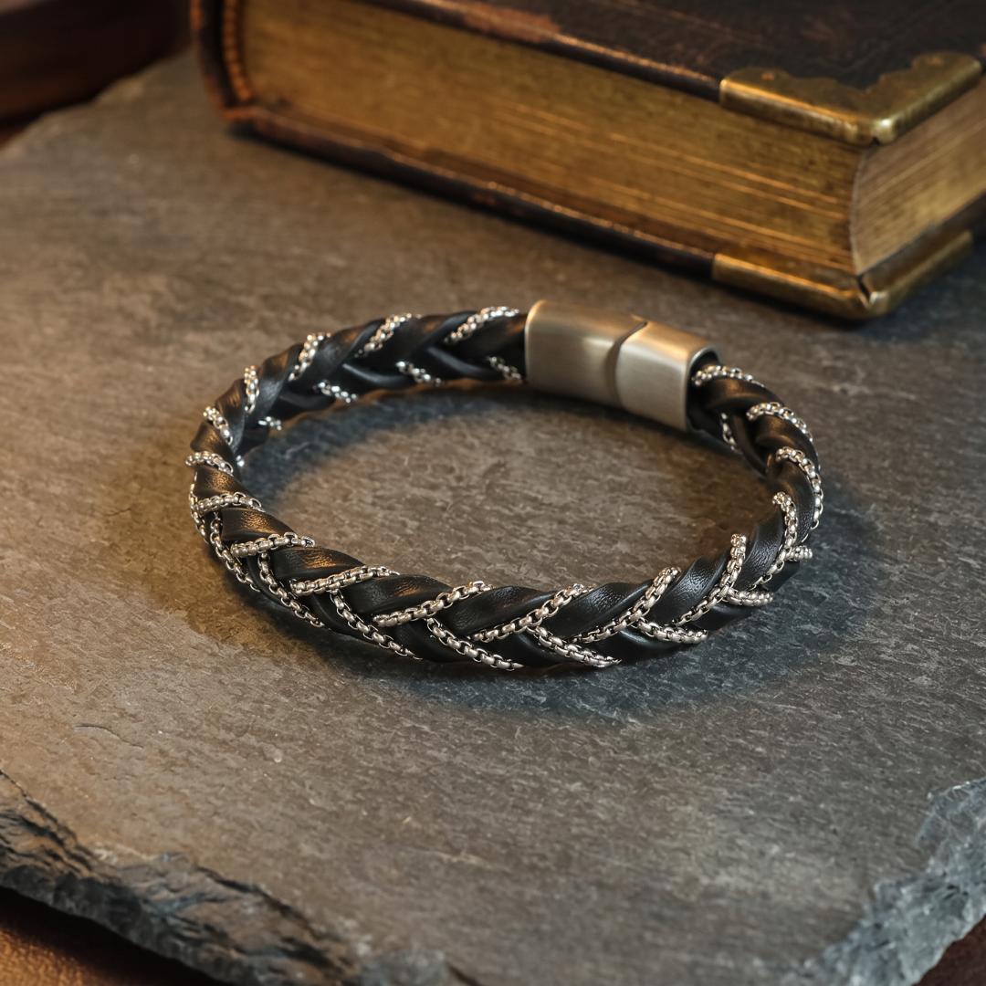 Valentina Personalised Women's Leather Bracelet-Personalised Bracelet-Auswara