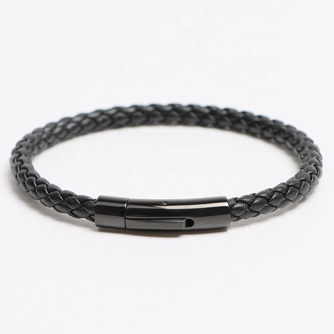 Velora Women Engraved Leather Bracelet-Personalised Bracelet-Auswara