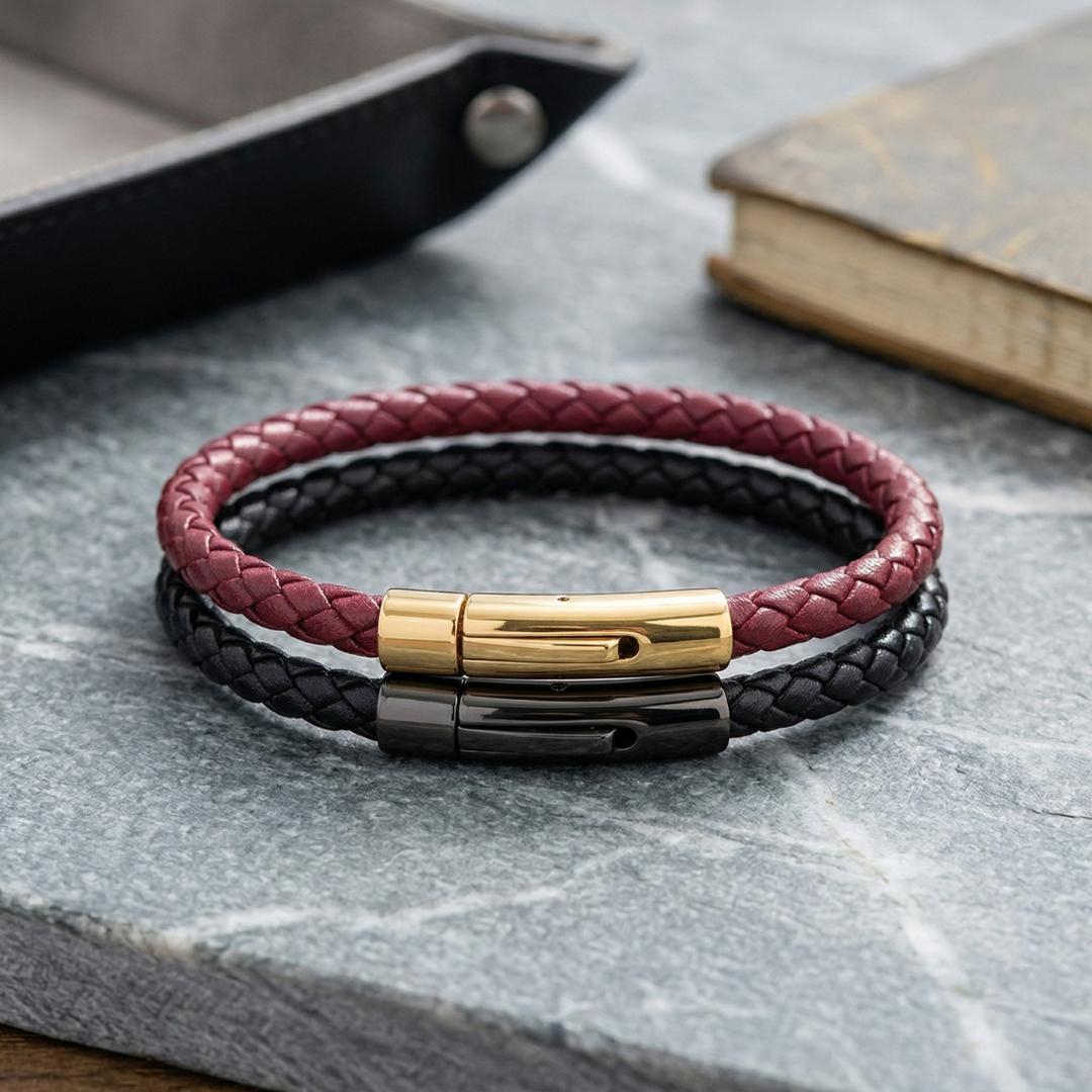 Velora Women Engraved Leather Bracelet-Personalised Bracelet-Auswara