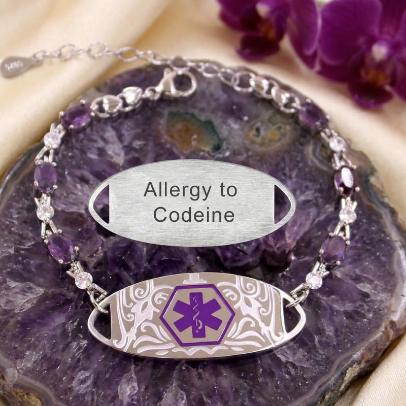 Violetta Personalised Medical ID Bracelet-Medical ID Bracelet-Auswara