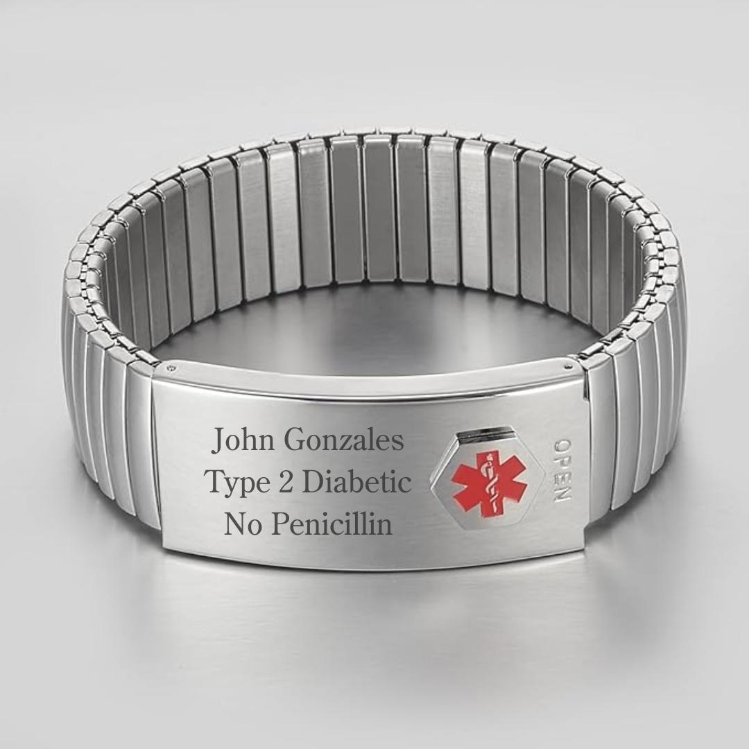 VitalEase Medical ID Bracelet-Medical ID Bracelet-Auswara