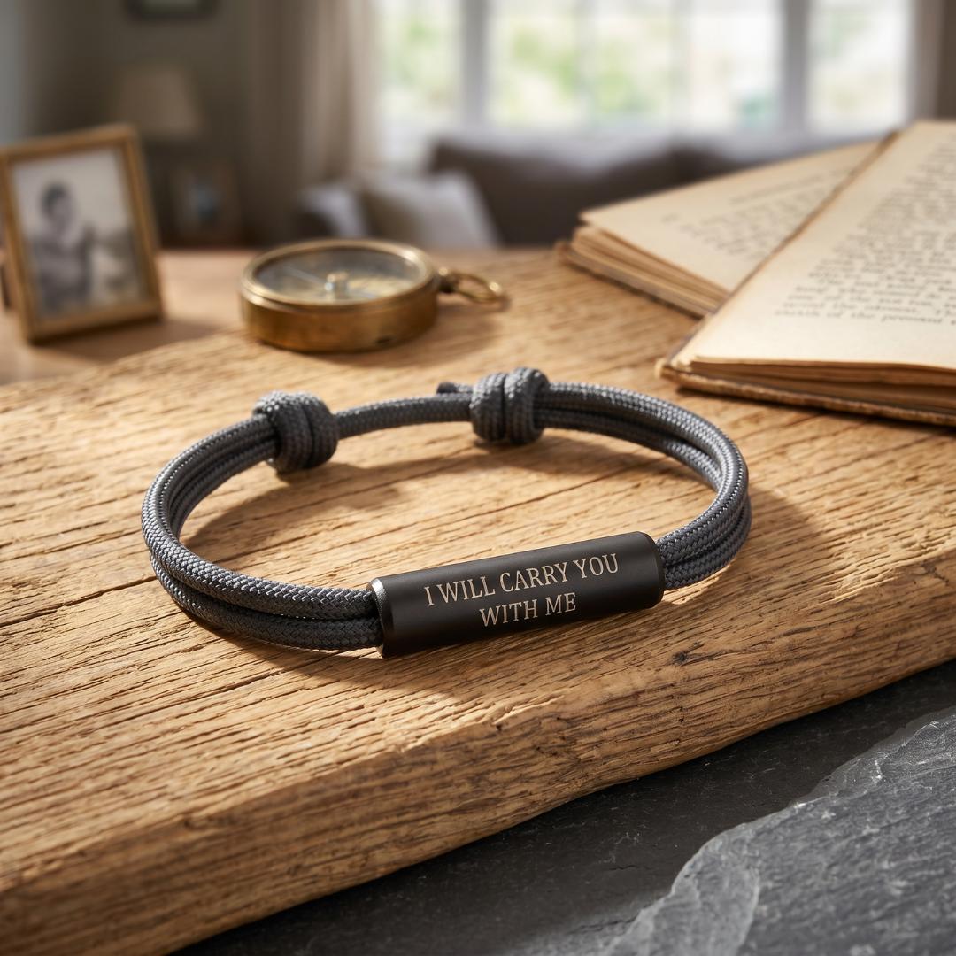 Voyager Personalised Rope Bracelet-Personalised Bracelet-Auswara