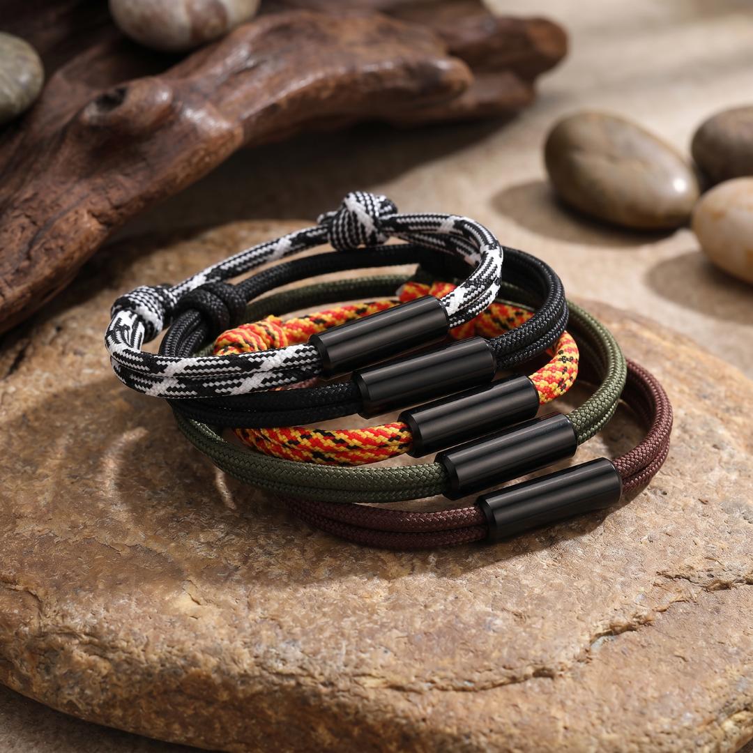 Voyager Personalised Rope Bracelet-Personalised Bracelet-Auswara