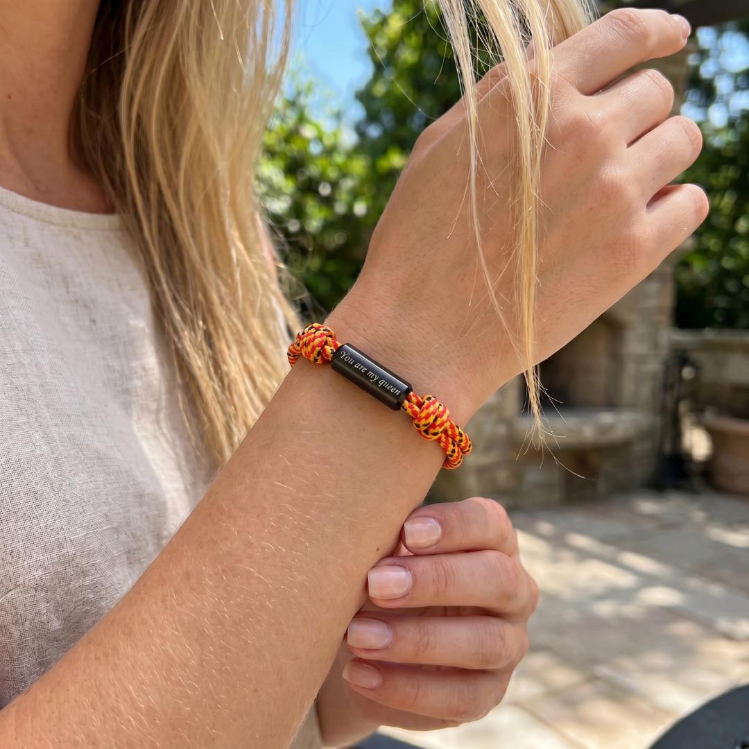 Voyager Personalised Rope Bracelet-Personalised Bracelet-Auswara