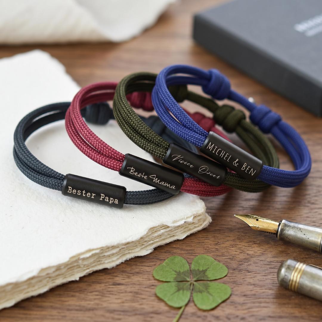 Voyager Personalised Rope Bracelet-Personalised Bracelet-Auswara