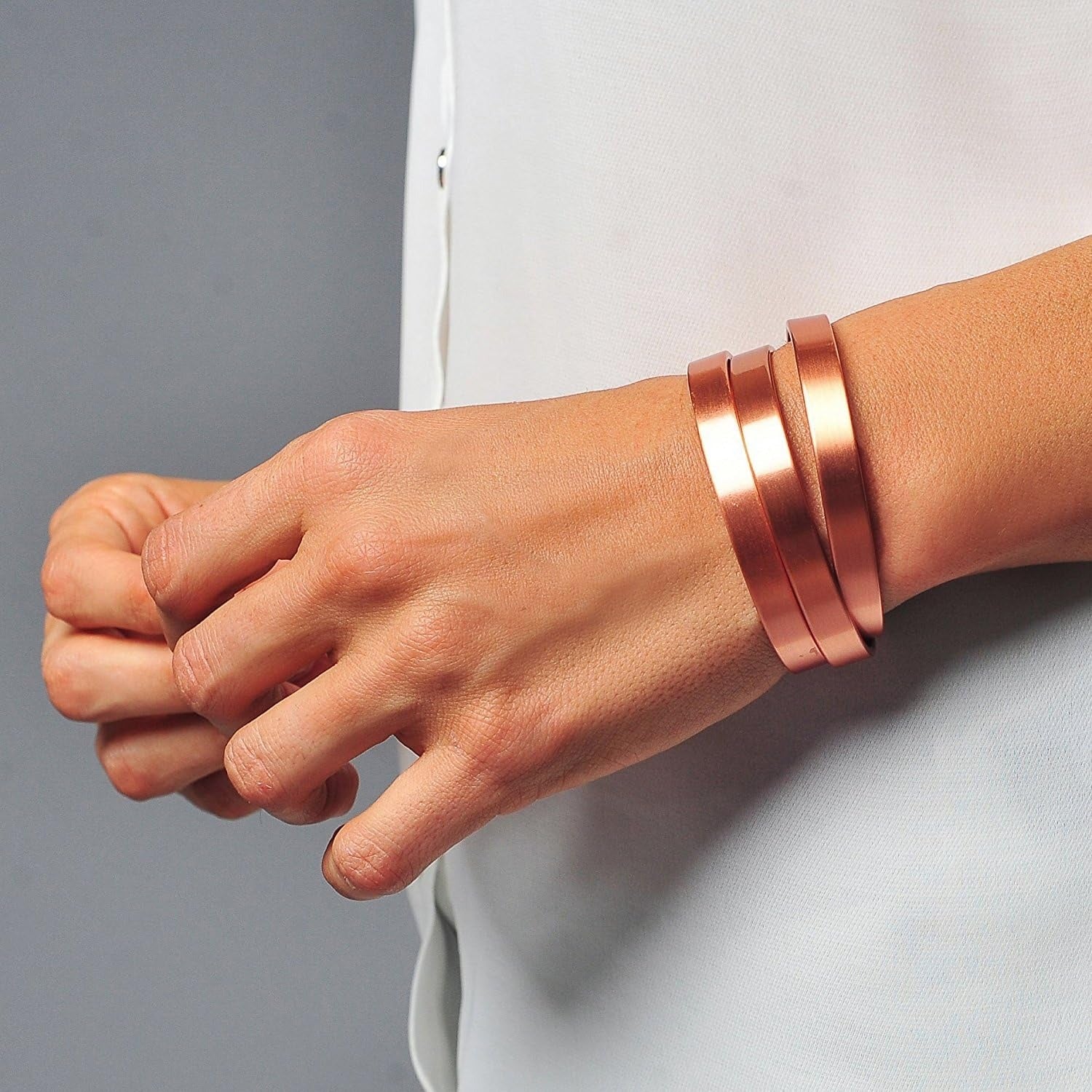 WhisperBand – Light-Revealed Copper Cuff-Personalised Bracelet-Auswara