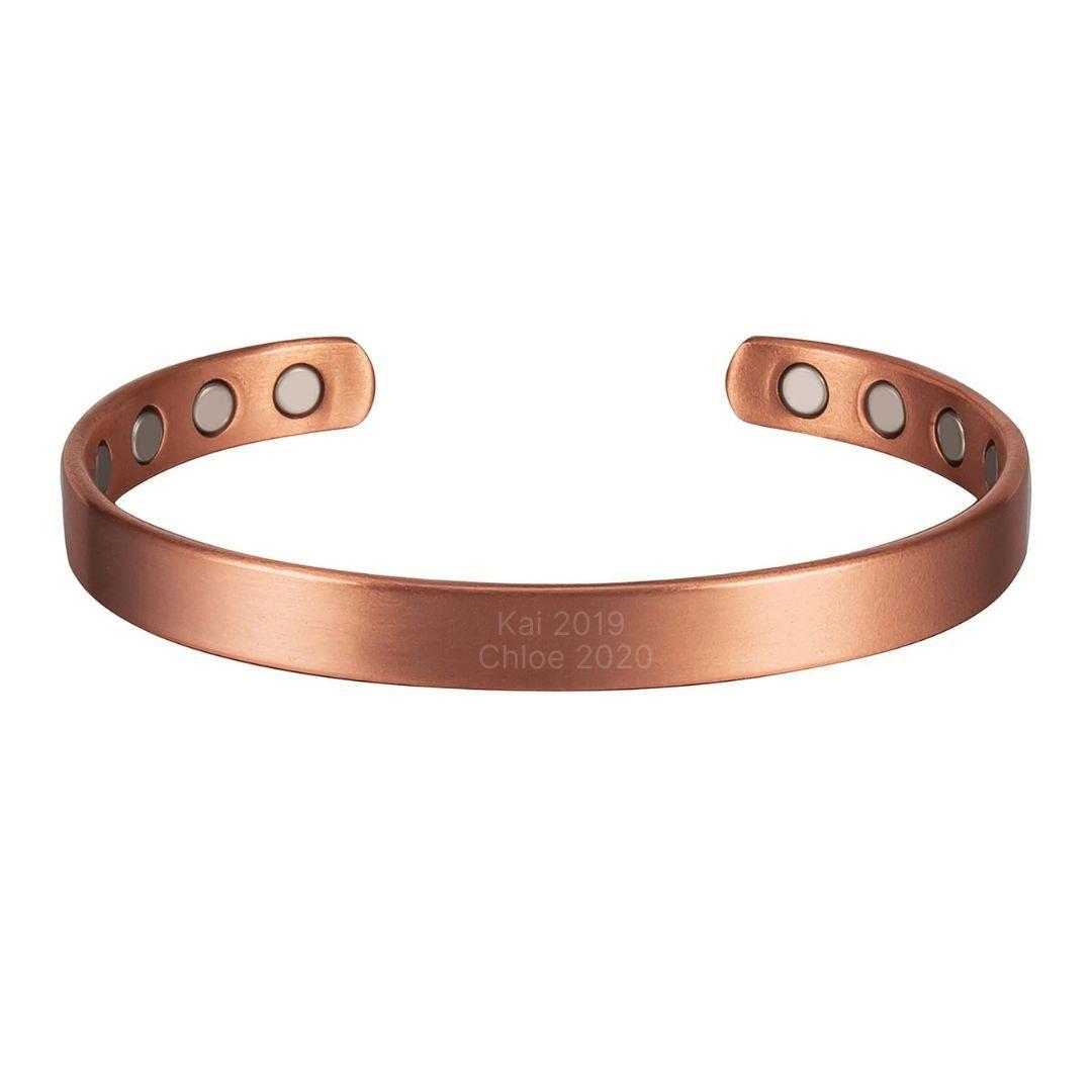 WhisperBand – Light-Revealed Copper Cuff-Personalised Bracelet-Auswara
