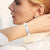 White Leather Medical Alert ID Bracelet-Medical ID Bracelet-Auswara