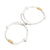 White Personalised Engraved Magnetic Couple Bracelet Set-Couple Bracelet-Auswara