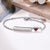 Women Personalised Bracelet with Red Heart Charm-Women Bracelets-Auswara