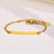 Women Personalised Custom Name Bar Bracelet in Gold Colour-Women Bracelets-Auswara