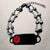 Women's Black Heart Double Chain Medical ID Bracelet-Medical ID Bracelet-Auswara