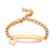 Women’s Personalised Bracelet with Heart Charm | Rose Gold Colour-Women Bracelets-Auswara