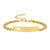 Women’s Personalised Bracelet with Hollow Heart - Gold Colour