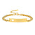 Women’s Personalised Bracelet with Hollow Heart - Gold Colour-Women Bracelets-Auswara