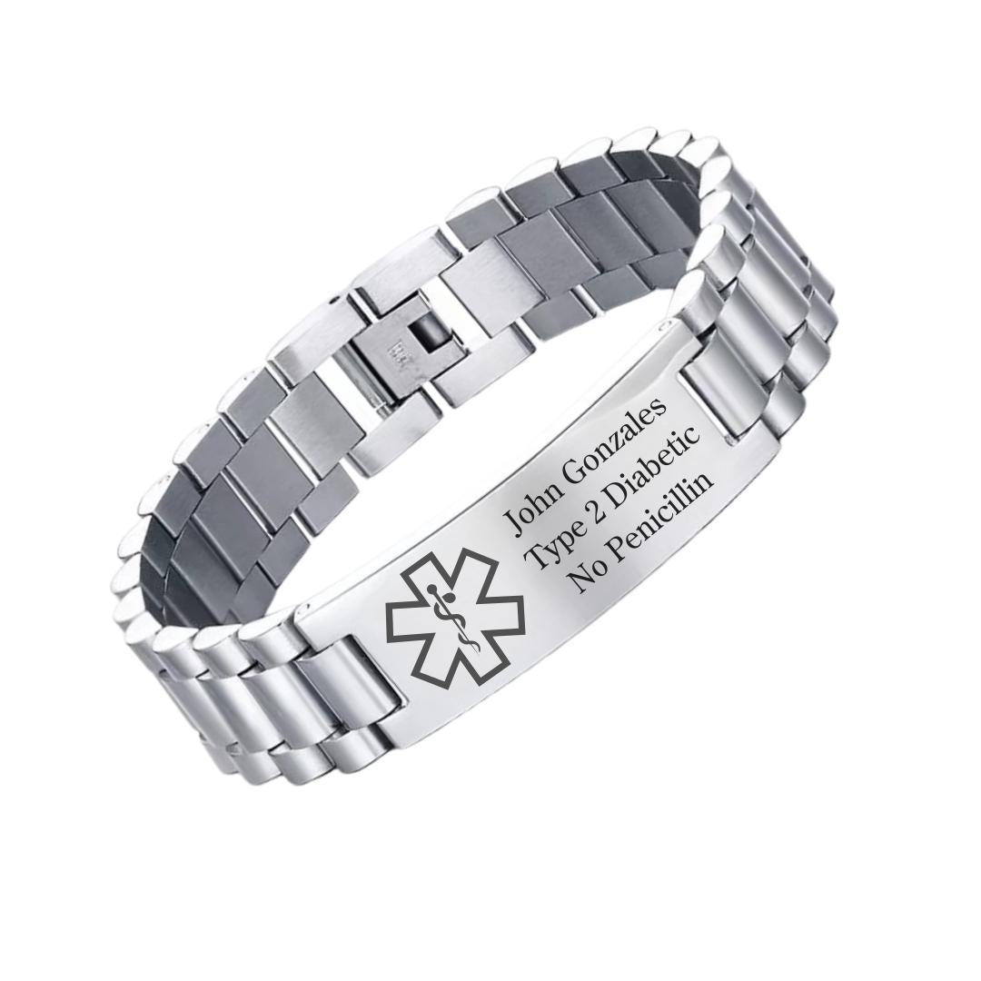Aussie's Luxe Guardian Medical ID Bracelet-Medical ID Bracelet-Auswara