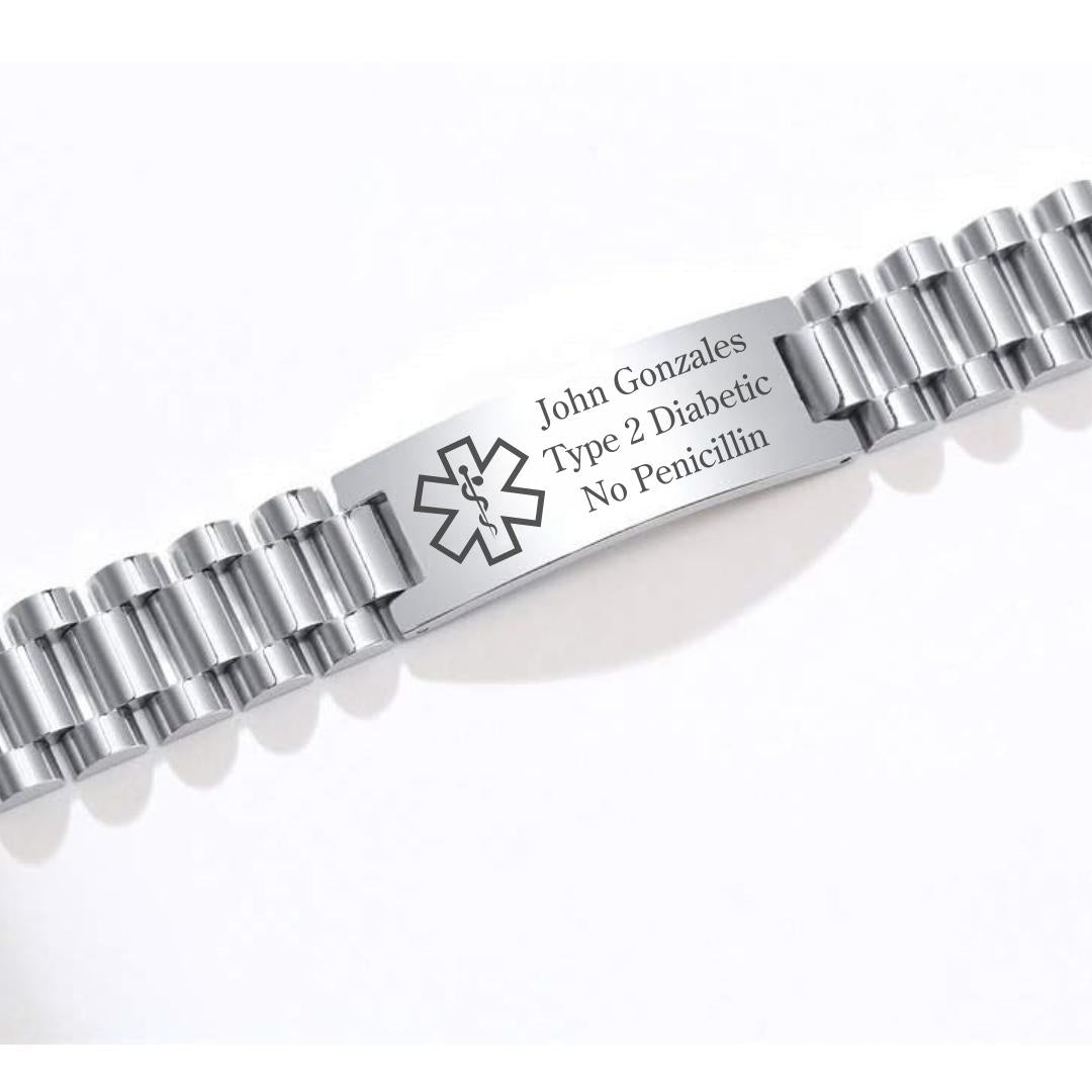 Aussie's Luxe Guardian Medical ID Bracelet-Medical ID Bracelet-Auswara