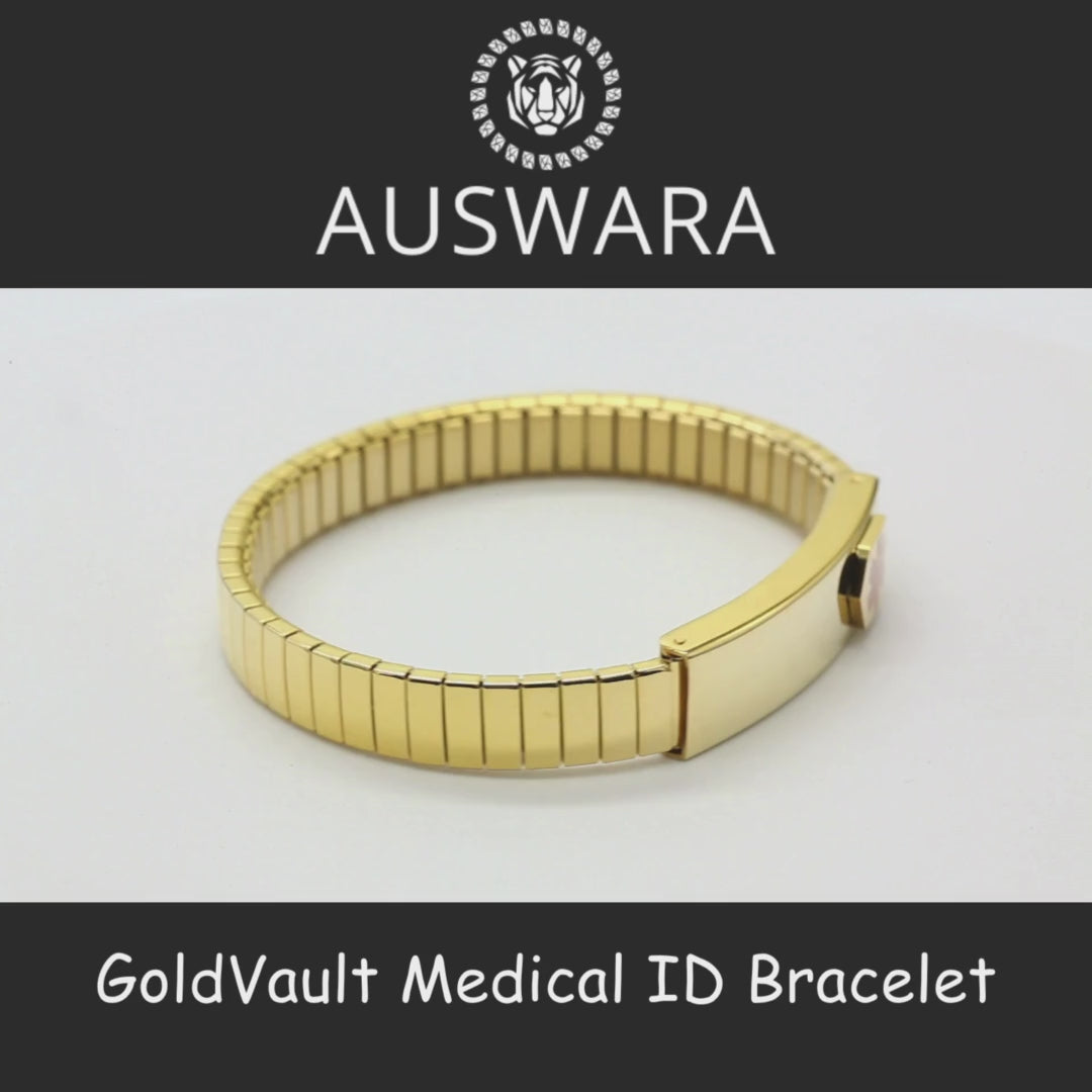 GoldVault Medical ID Bracelet