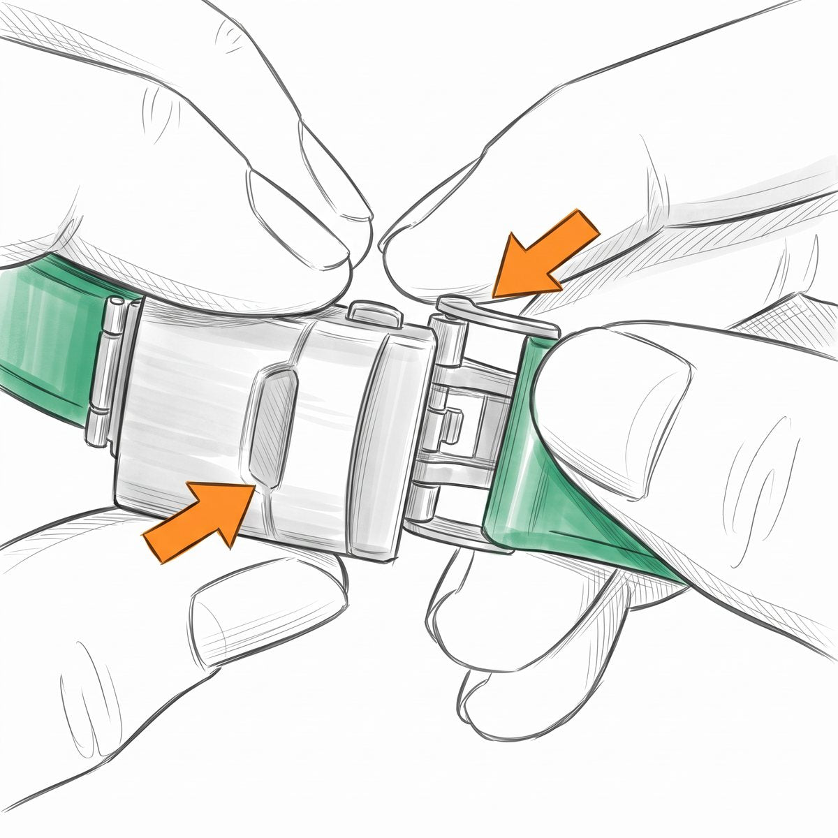 Open the clasp